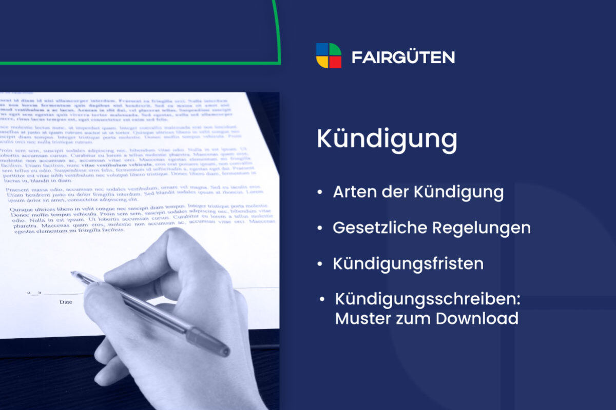 Kündigung im Arbeitsrecht: Fristen, Form, Arten und Mustervorlage